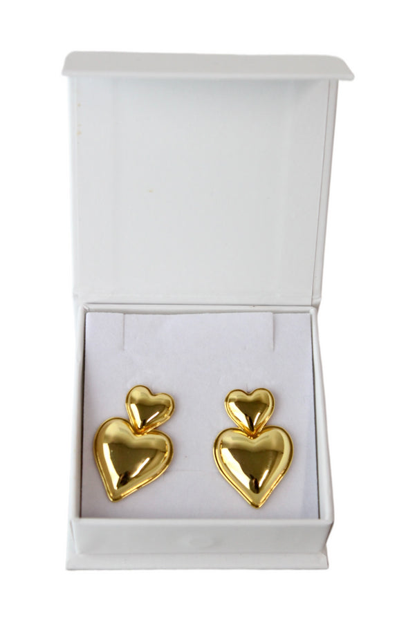 Double Heart Earrings