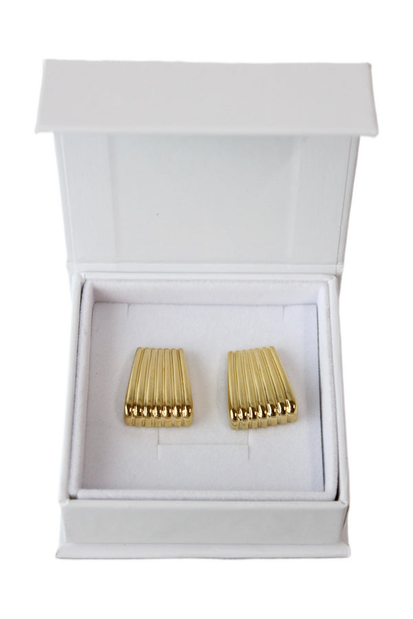 Heaven Mayhem - "Ribbed Gold" Earrings