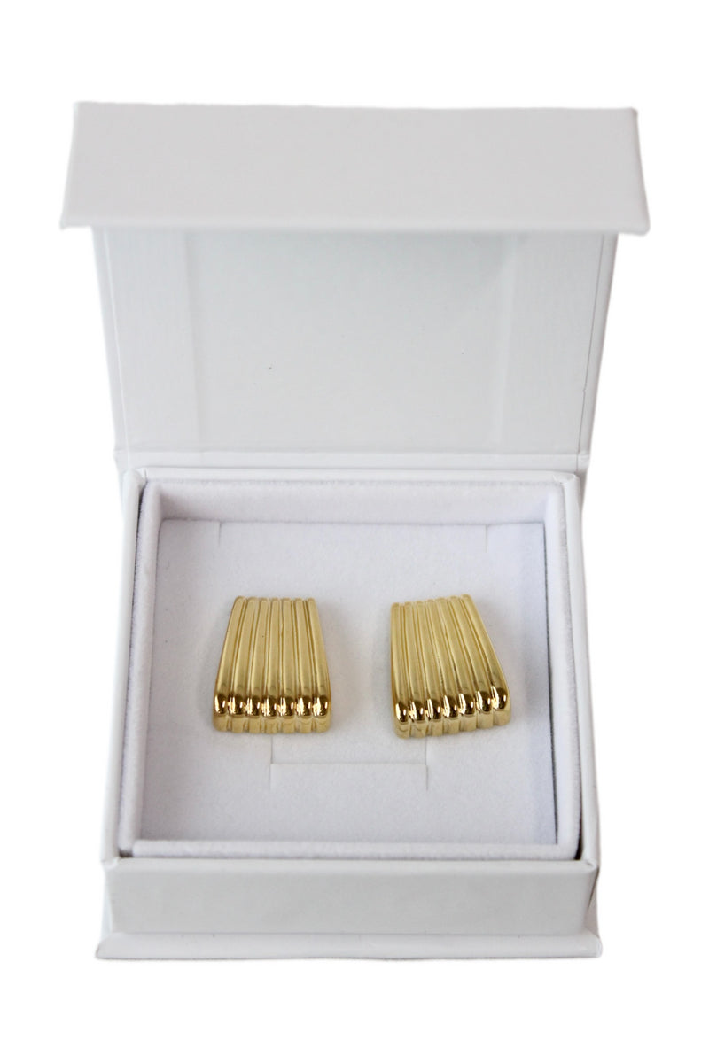 Heaven Mayhem - "Ribbed Gold" Earrings
