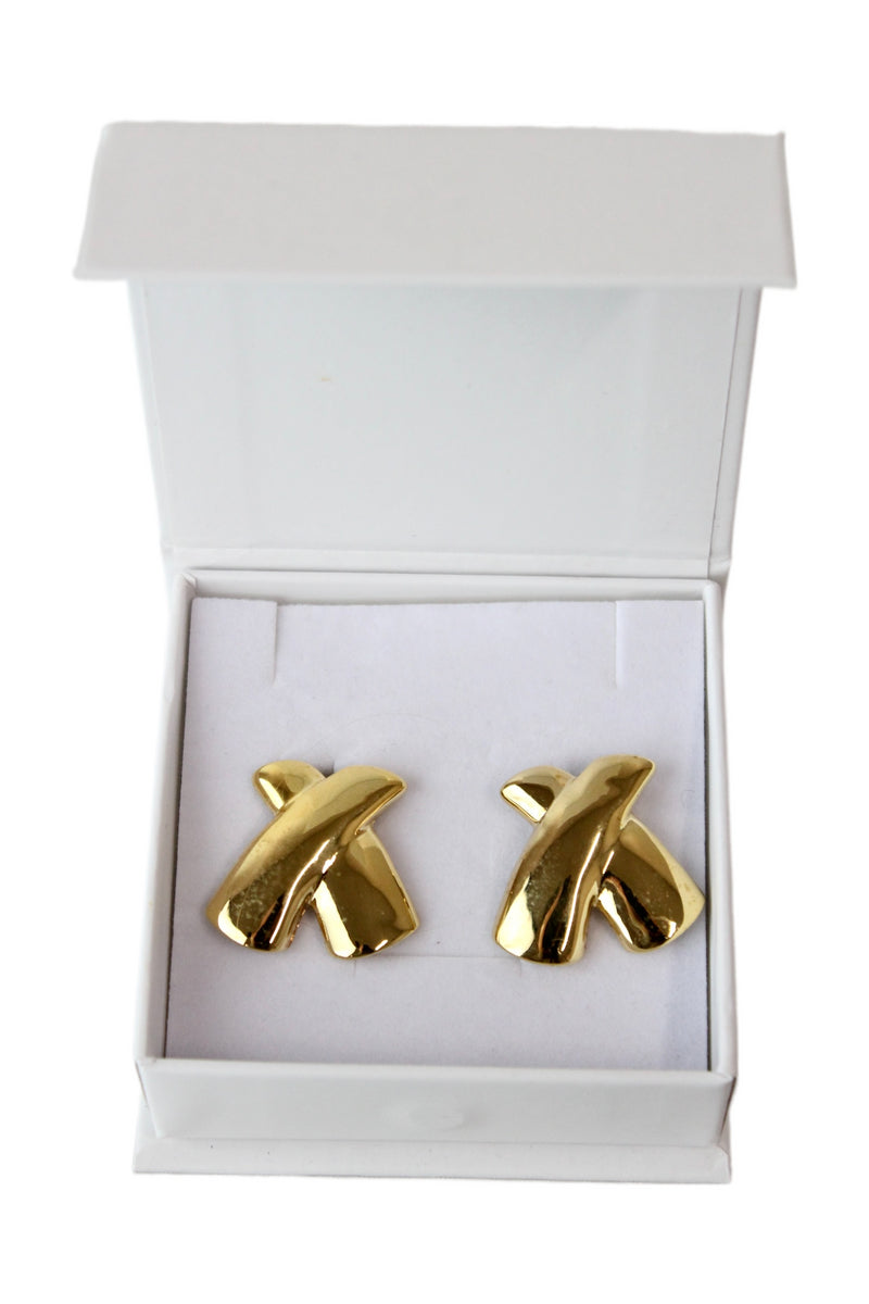 Heaven Mayhem - Gold Cross Earrings