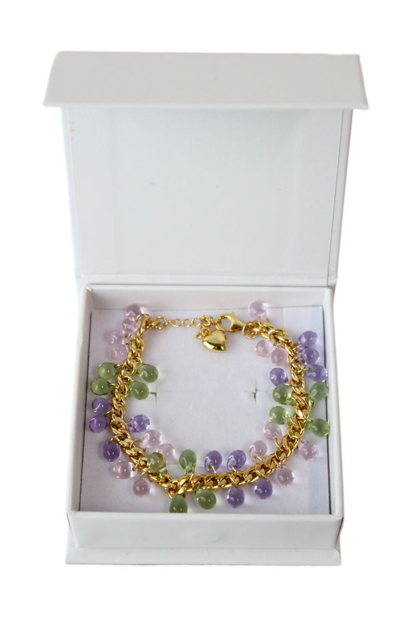 Annele - Multicolour Droplet Bracelet
