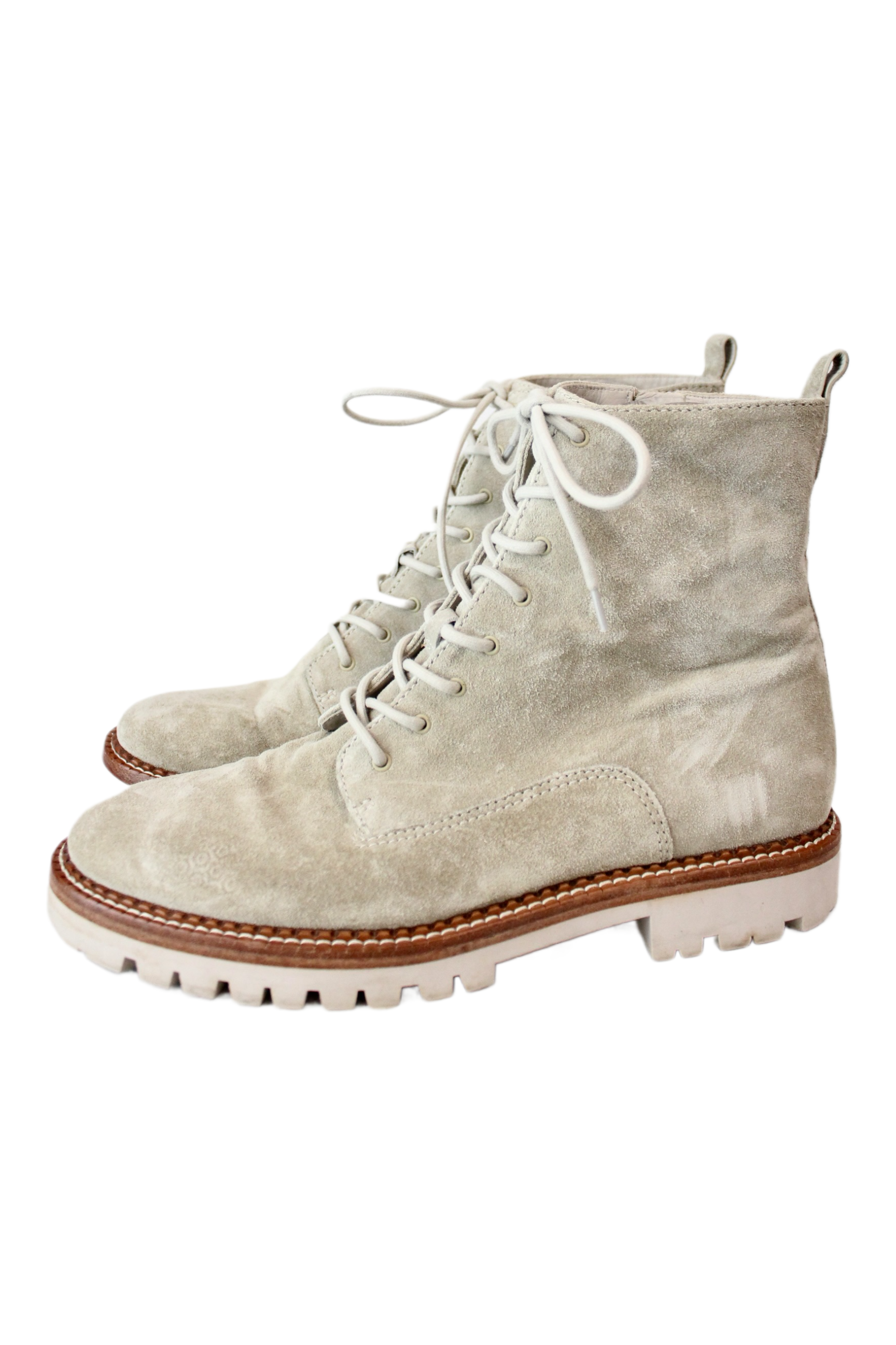 Vince - Suede Lace-Up Boots