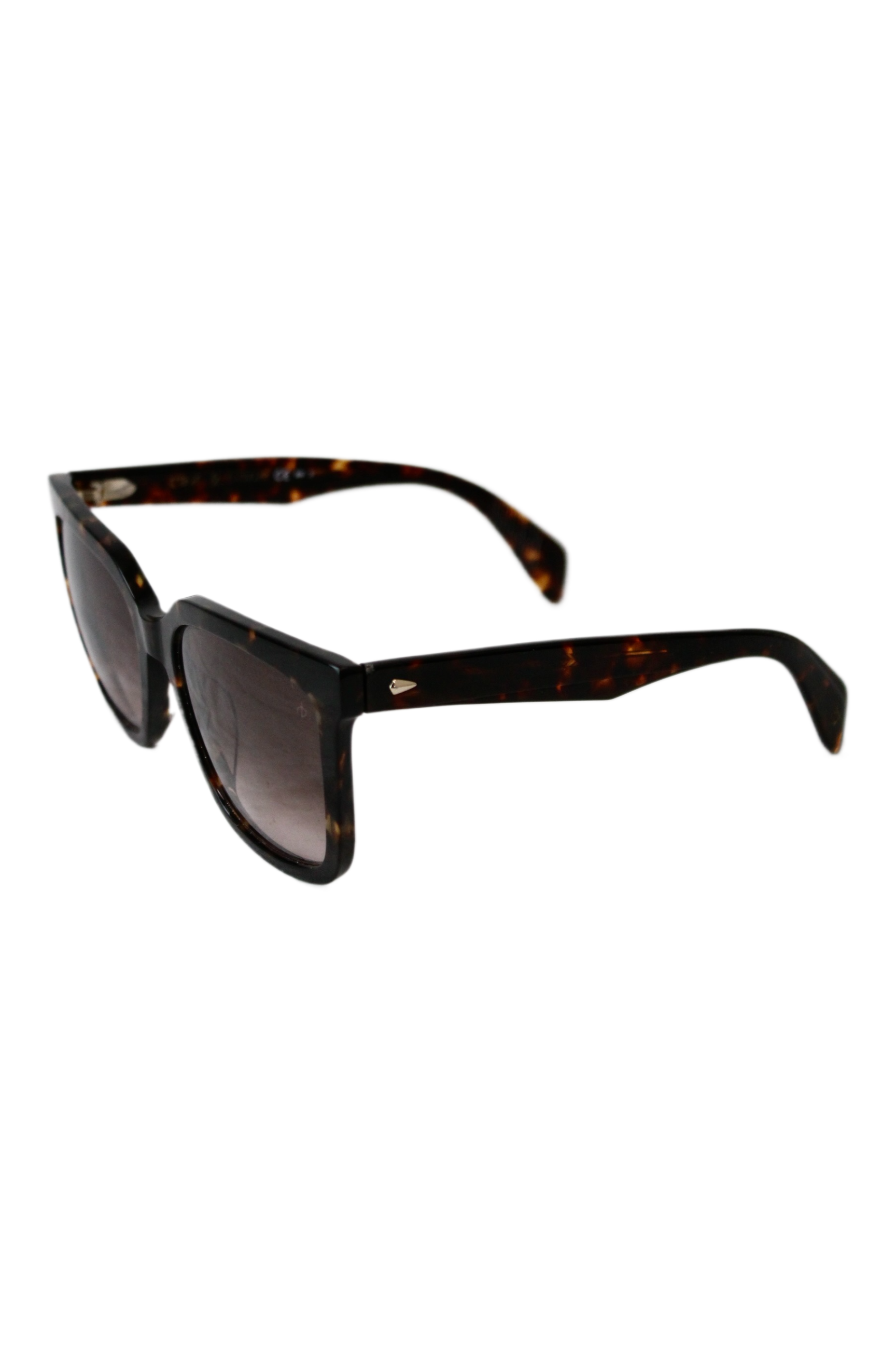 Rag & Bone - Large Square Tortoise Sunglasses