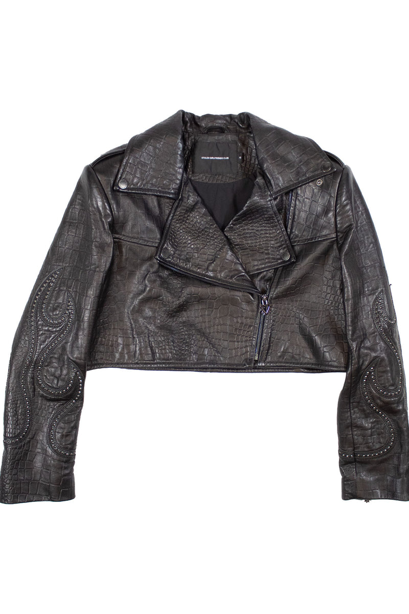 Stolen Girlfriend's Club - Crop Leather Jacket