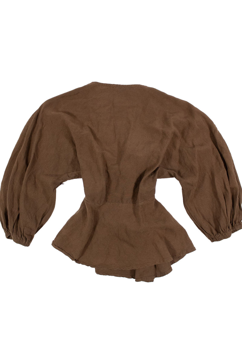 Ruby - Long Sleeve Tie Top