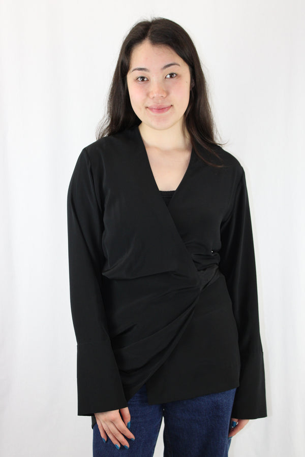Sass & Bide Silk Wrap Blouse