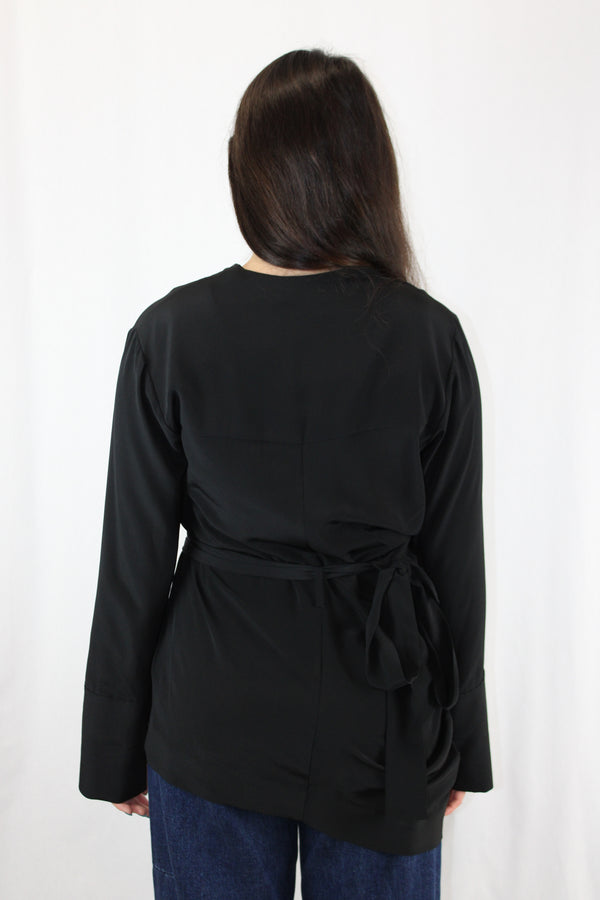 Sass & Bide Silk Wrap Blouse