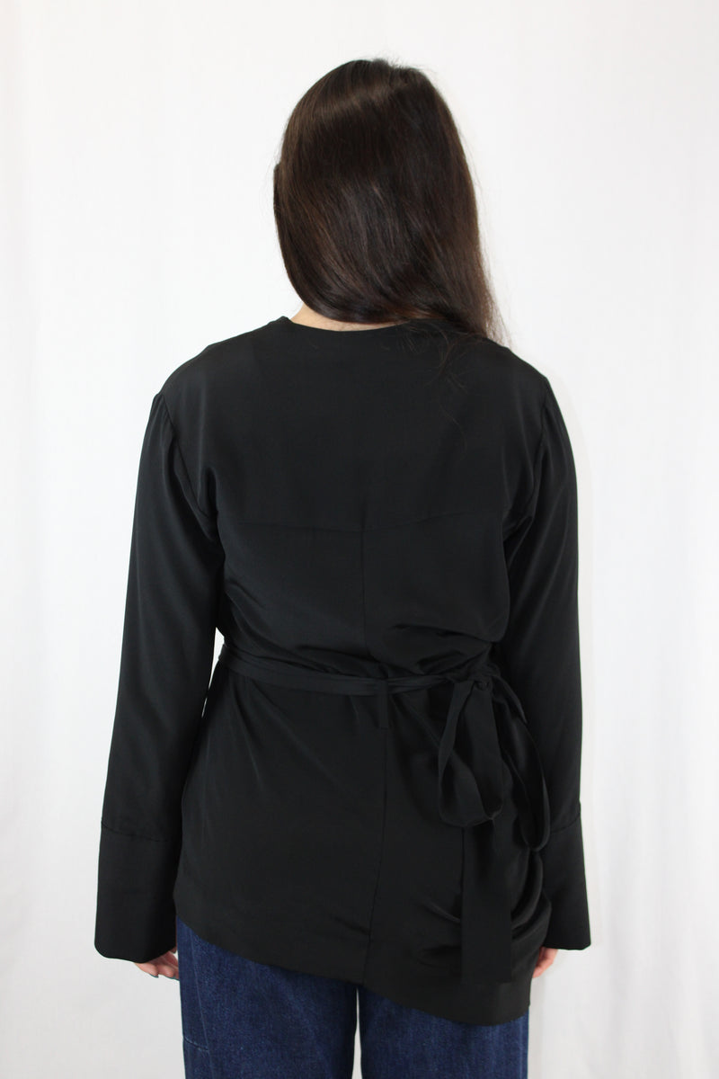 Sass & Bide Silk Wrap Blouse