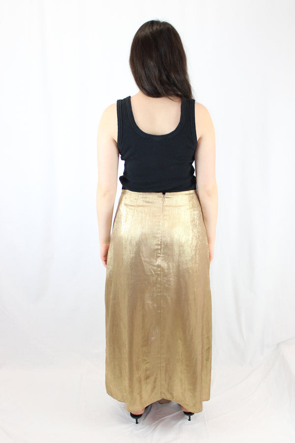 Acler - Metallic Maxi Skirt
