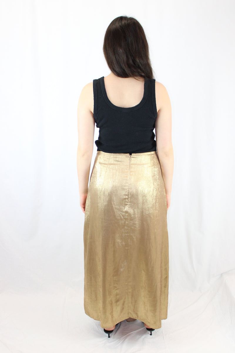 Acler - Metallic Maxi Skirt