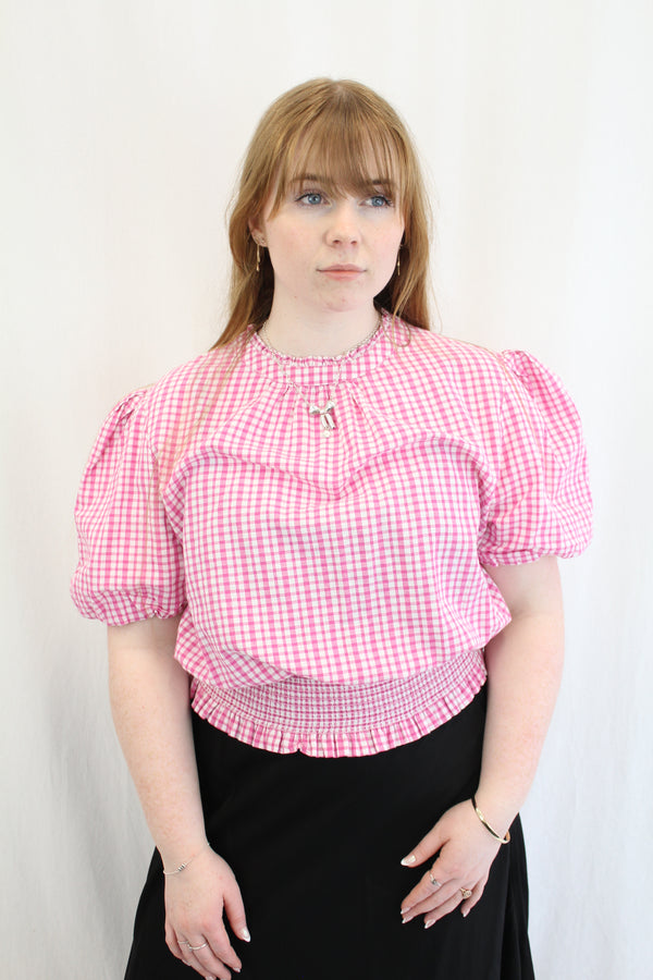 Max - Gingham Babydoll Tee