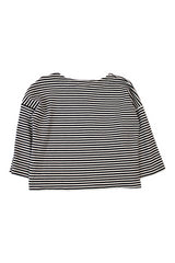 TWENTY SEVEN NAMES - Striped Boat Neck Top