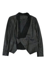 Moochi - Draped Leather Jacket