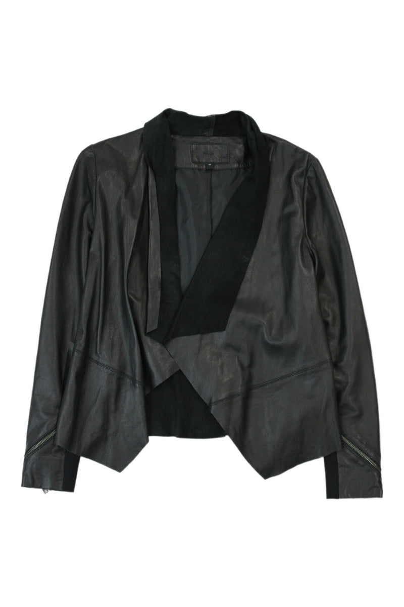 Moochi - Draped Leather Jacket