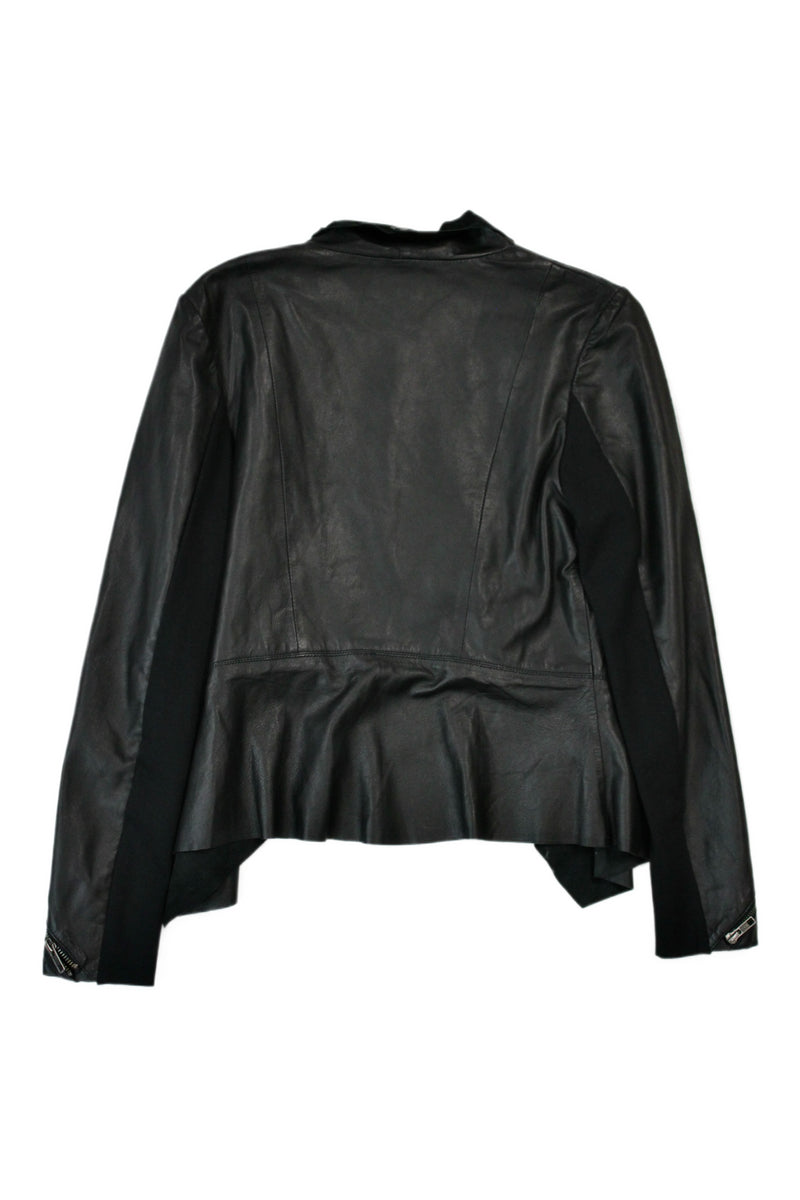 Moochi - Draped Leather Jacket
