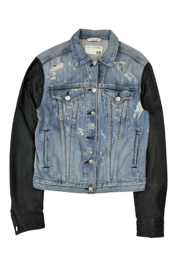 rag & bone / JEAN - Distressed Denim Jacket