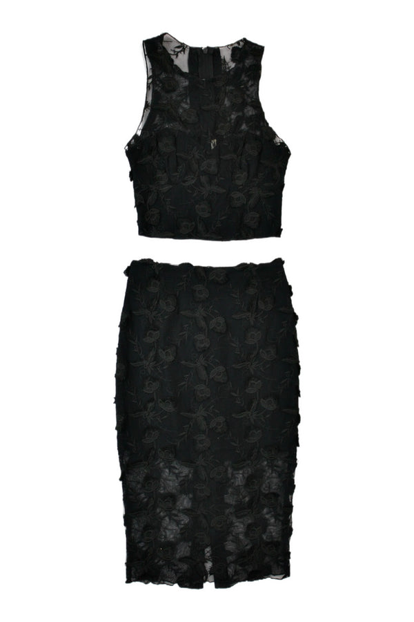 RUBY - Mesh Floral Co-Ord Set