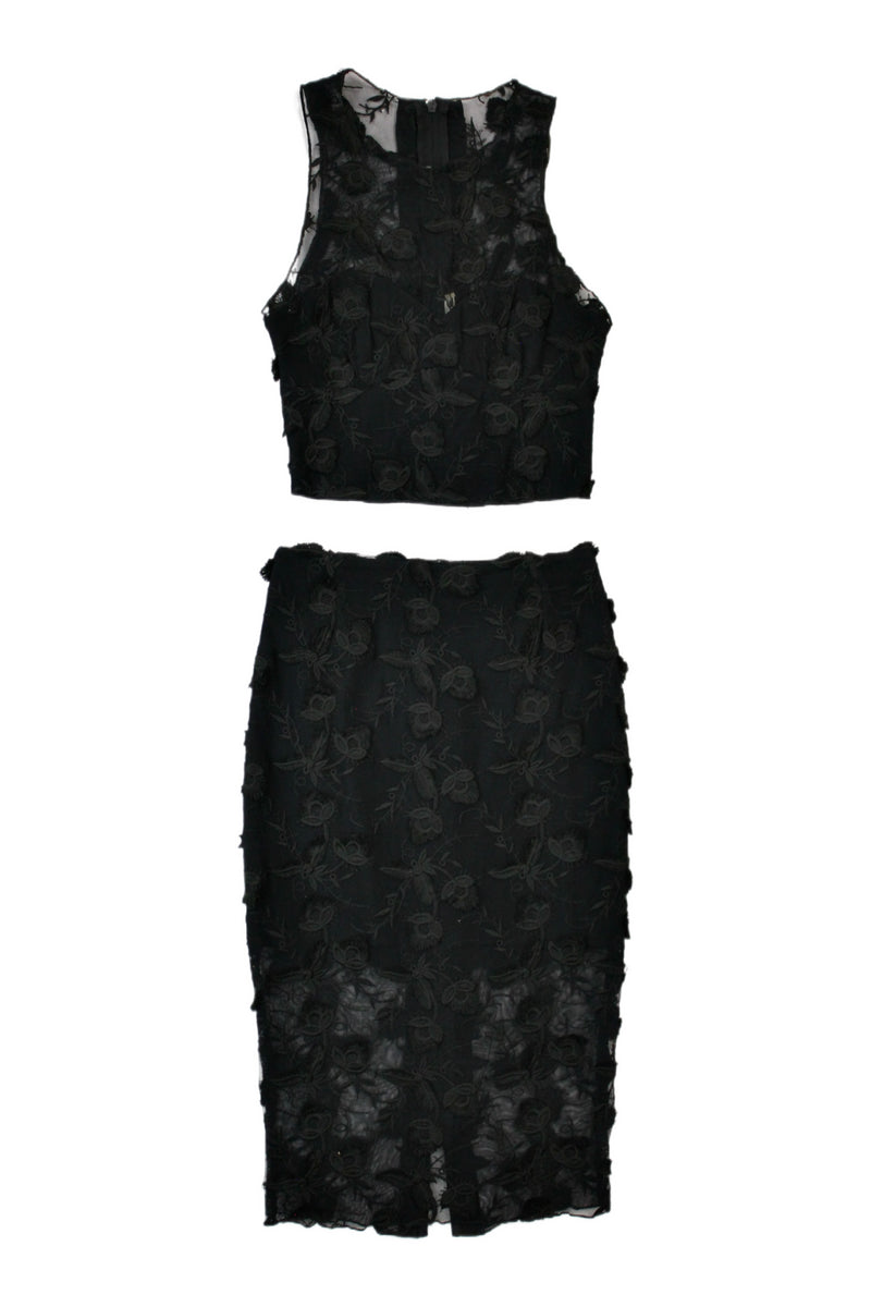 RUBY - Mesh Floral Co-Ord Set