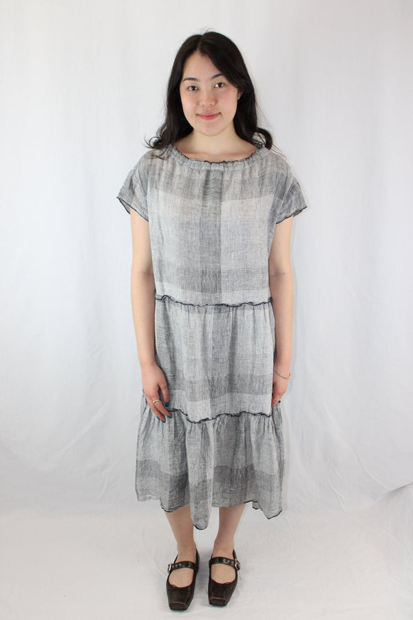 Morrison - Tiered Linen Midi Dress