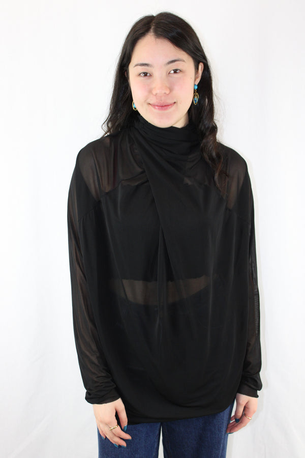 Zara - Twist Mesh Blouse