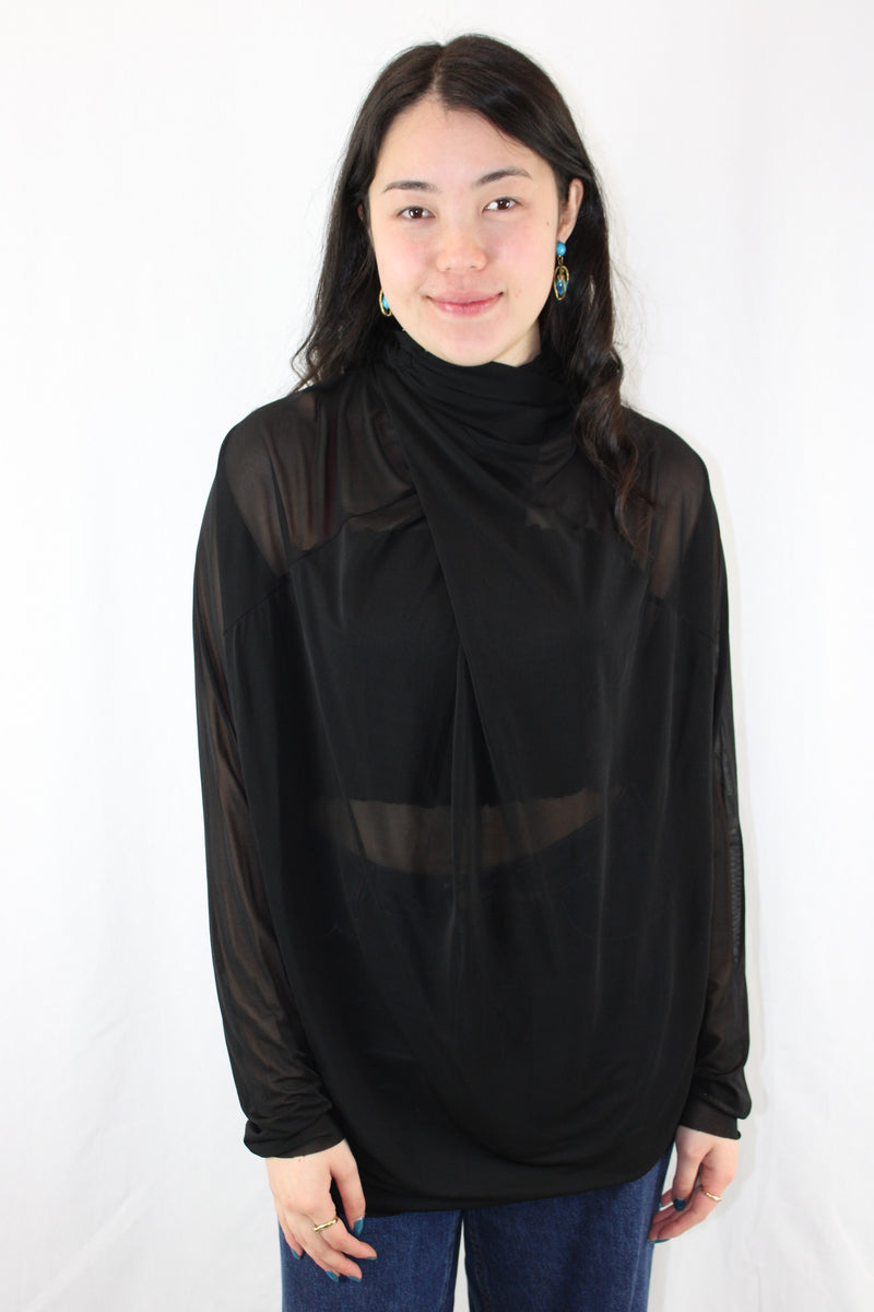 Zara - Twist Mesh Blouse