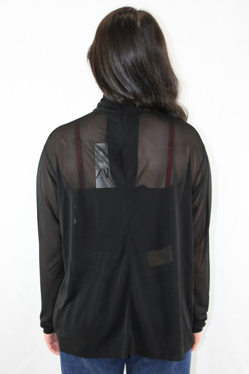 Zara - Twist Mesh Blouse