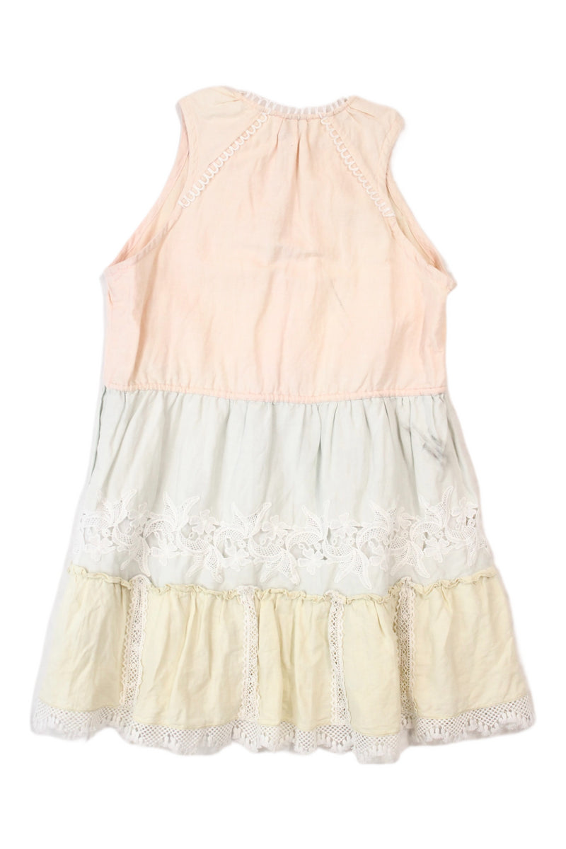 Hemant & Nandita - Tiered Lace Trim Dress