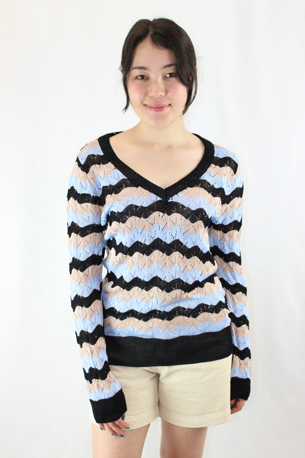 Kate Sylvester - Stripped Knit Top