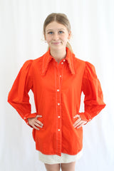 Ganni - Frill Collar Long Sleeve