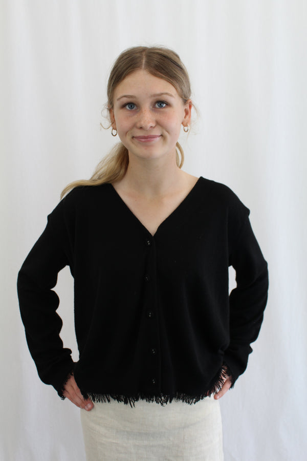 Karen Walker - Frayed Trim Cardigan