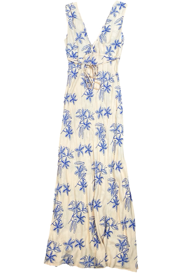 VRG GRL - Flower Print Maxi Dress
