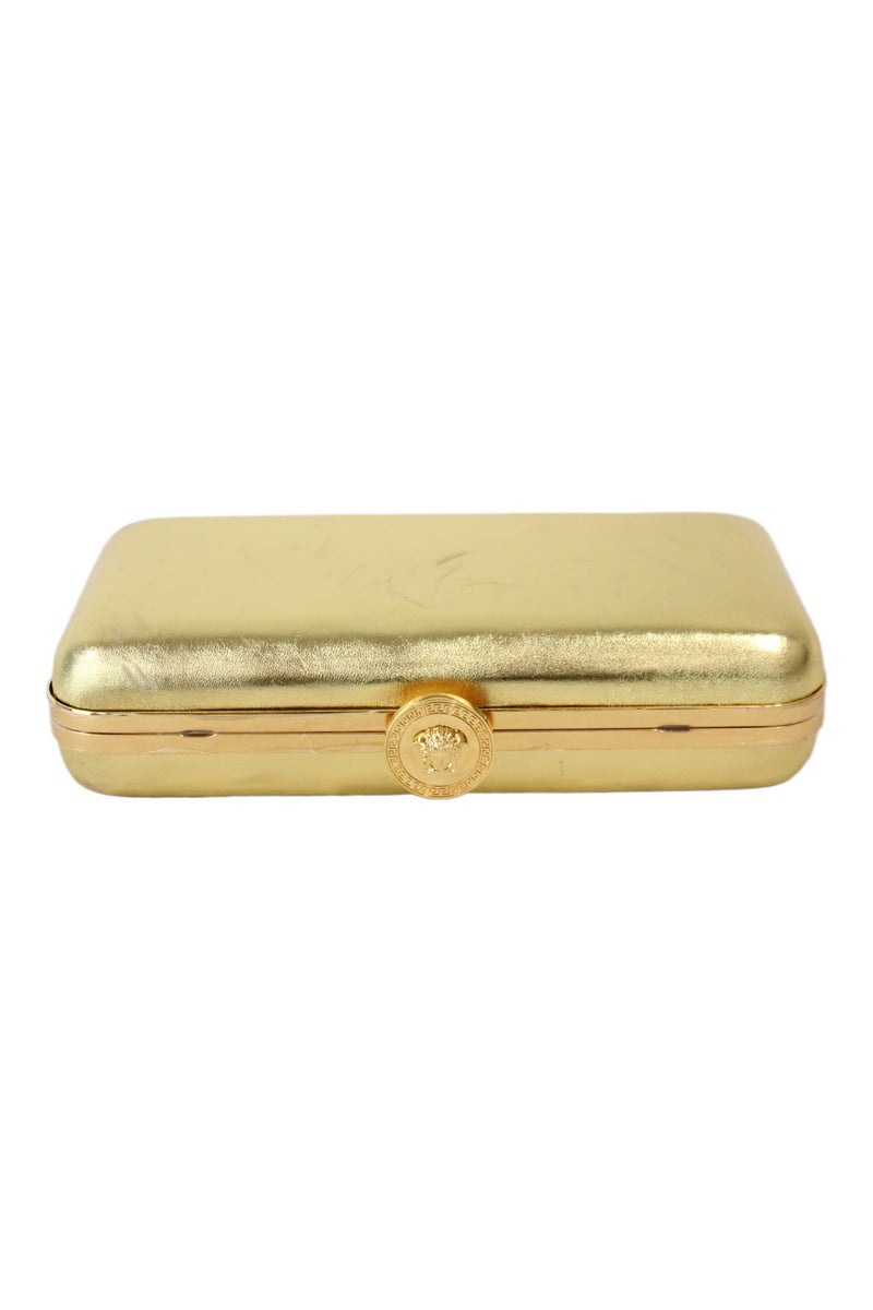 Versace - Gold Medusa Clasp Clutch