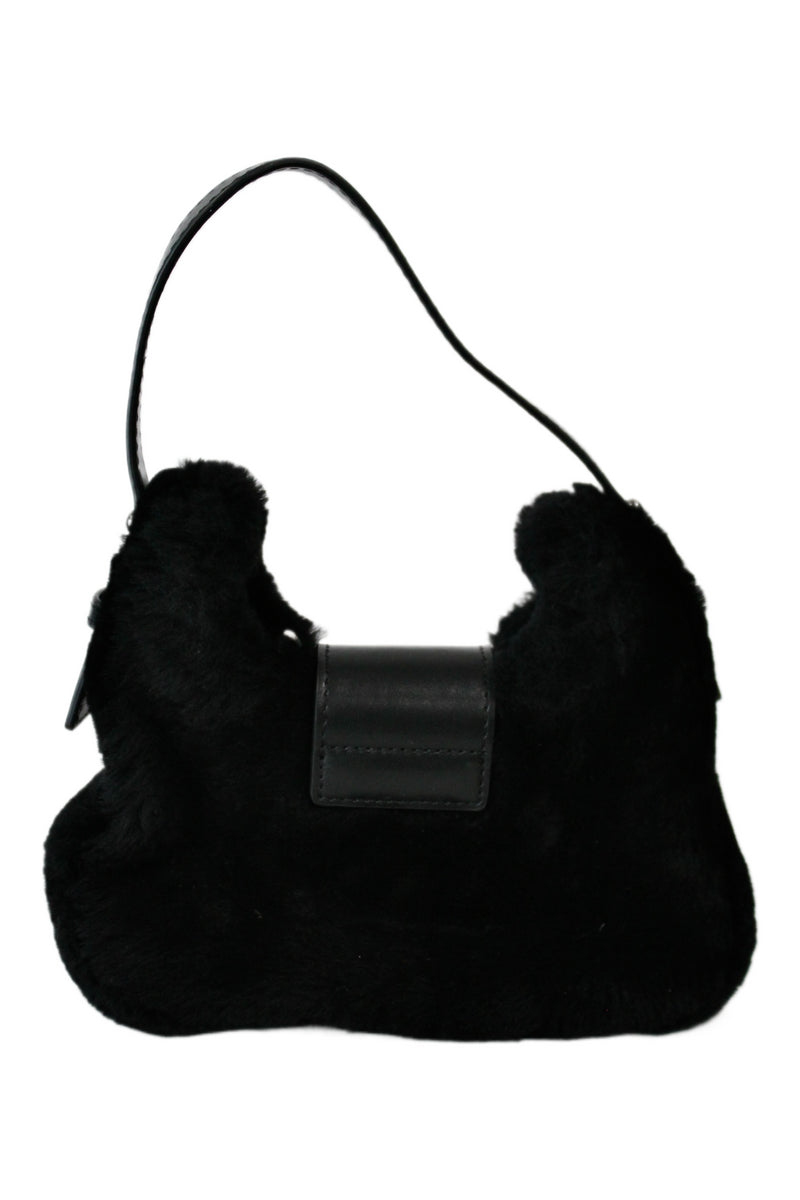 Charlotte Simone - Faux Fur Mini Handbag