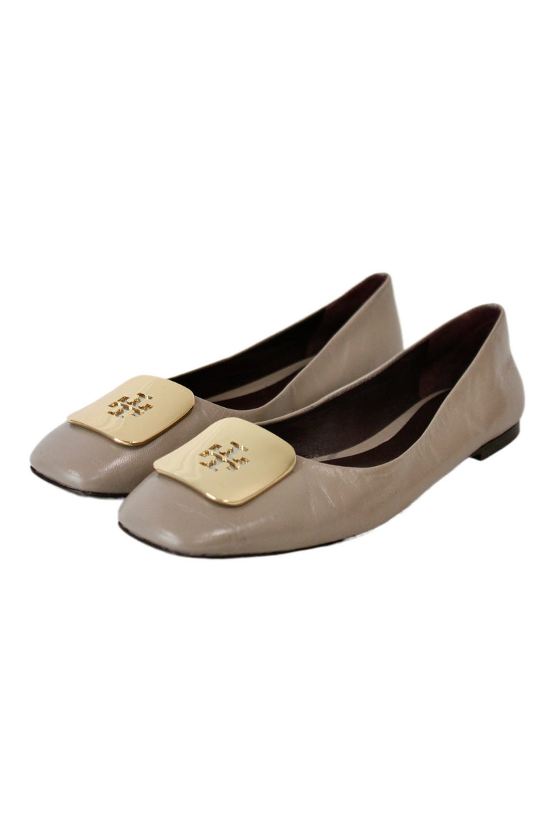 Tory Burch - Embellished leather ballet flats