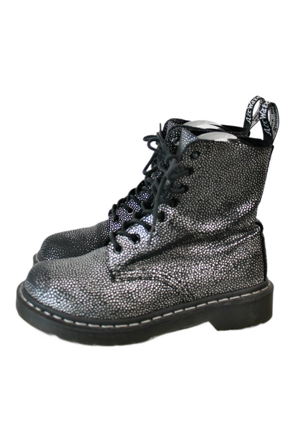 Dr. Martens - Silver Speckle 8 Eyelet Boots