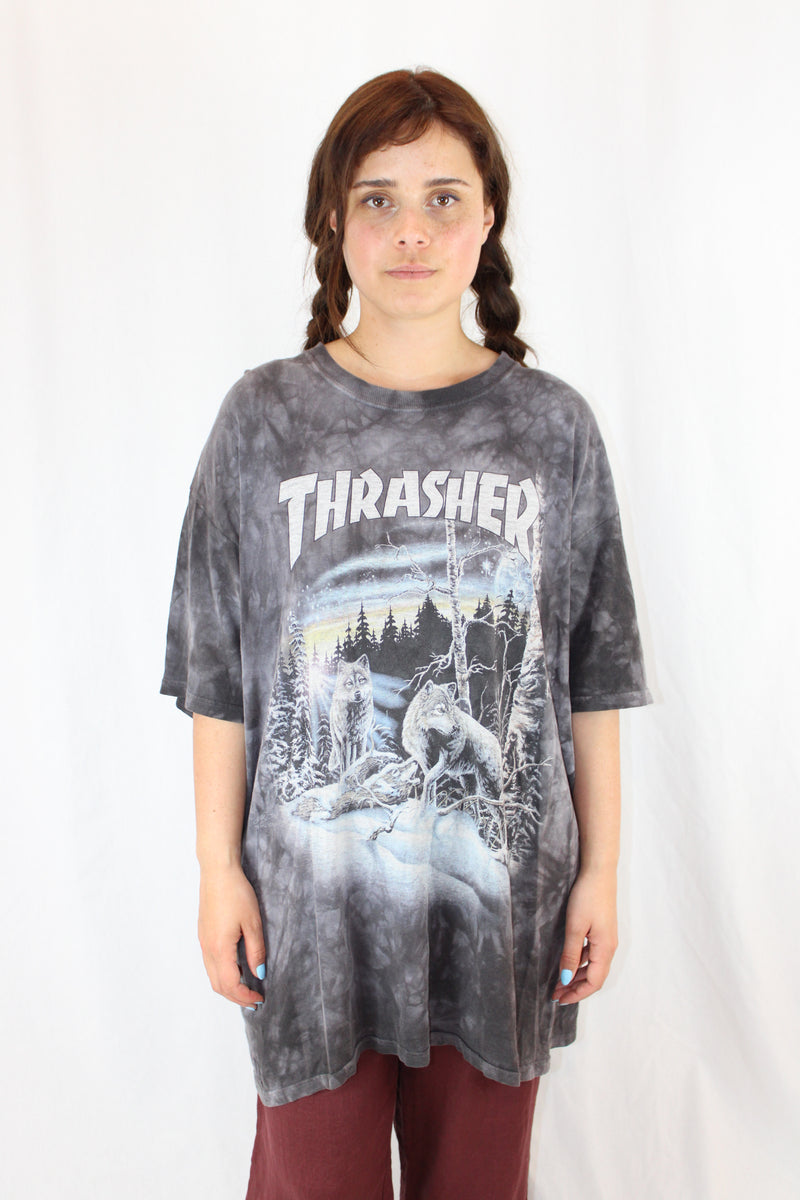 Thrasher - Tie Dye Wolf Tee