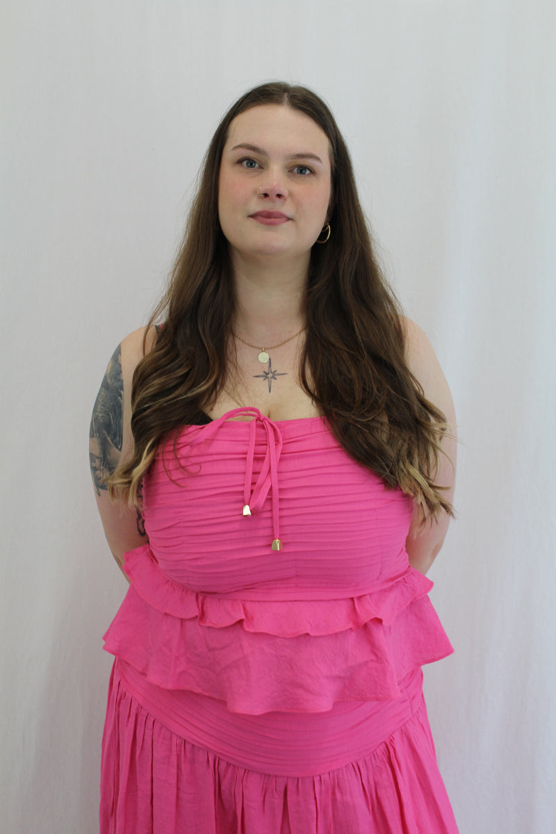 Three Of Something - Gathered Singlet