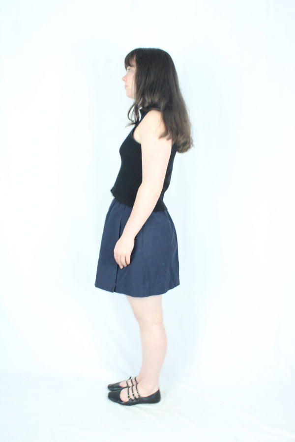 Karen Walker - Navy Mini Skirt