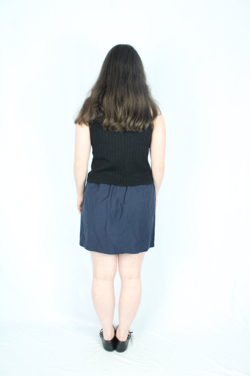 Karen Walker - Navy Mini Skirt