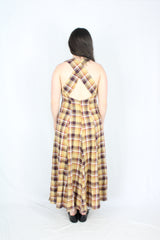 Daughters of India - Plaid Maxi Dress