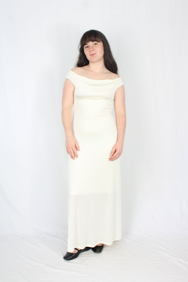 NA-KD - Slinky Cream Dress