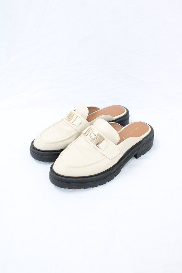 Mi Piaci - Leather Buckle Mules