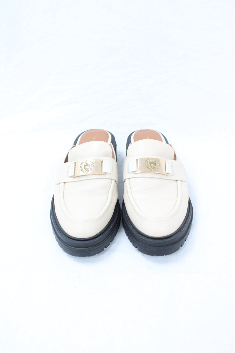 Mi Piaci - Leather Buckle Mules