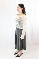 ESWN Studio - Pleated Midi Skirt