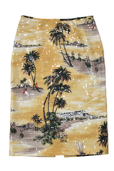 Le Superbe - Tropical Print Sequin Skirt