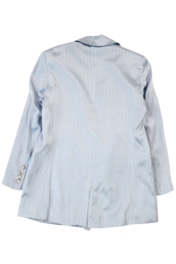 L'Agence - Striped Satin Blazer