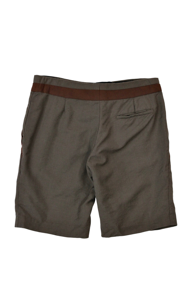 Prada - Panelled Wool Shorts