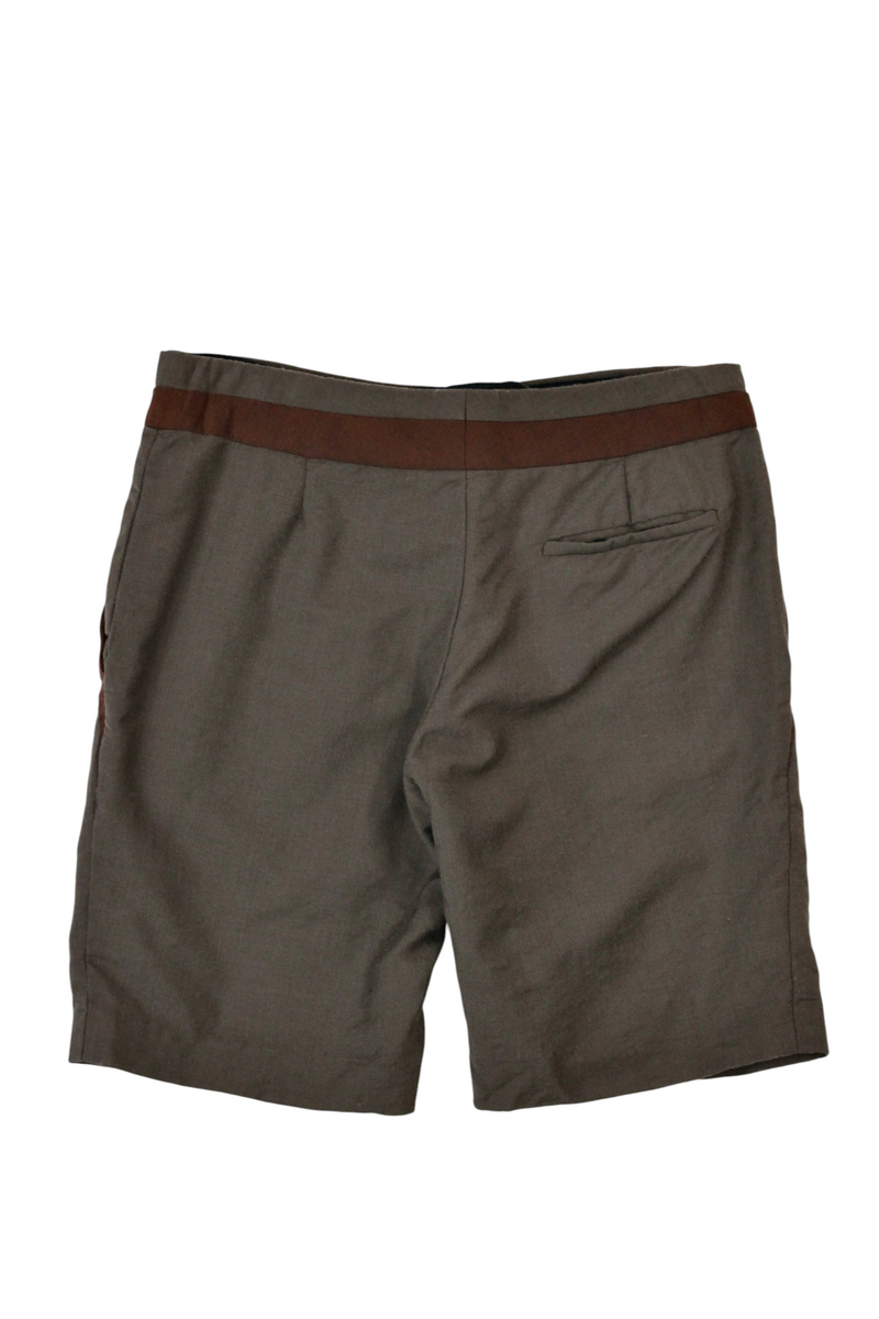 Prada - Panelled Wool Shorts