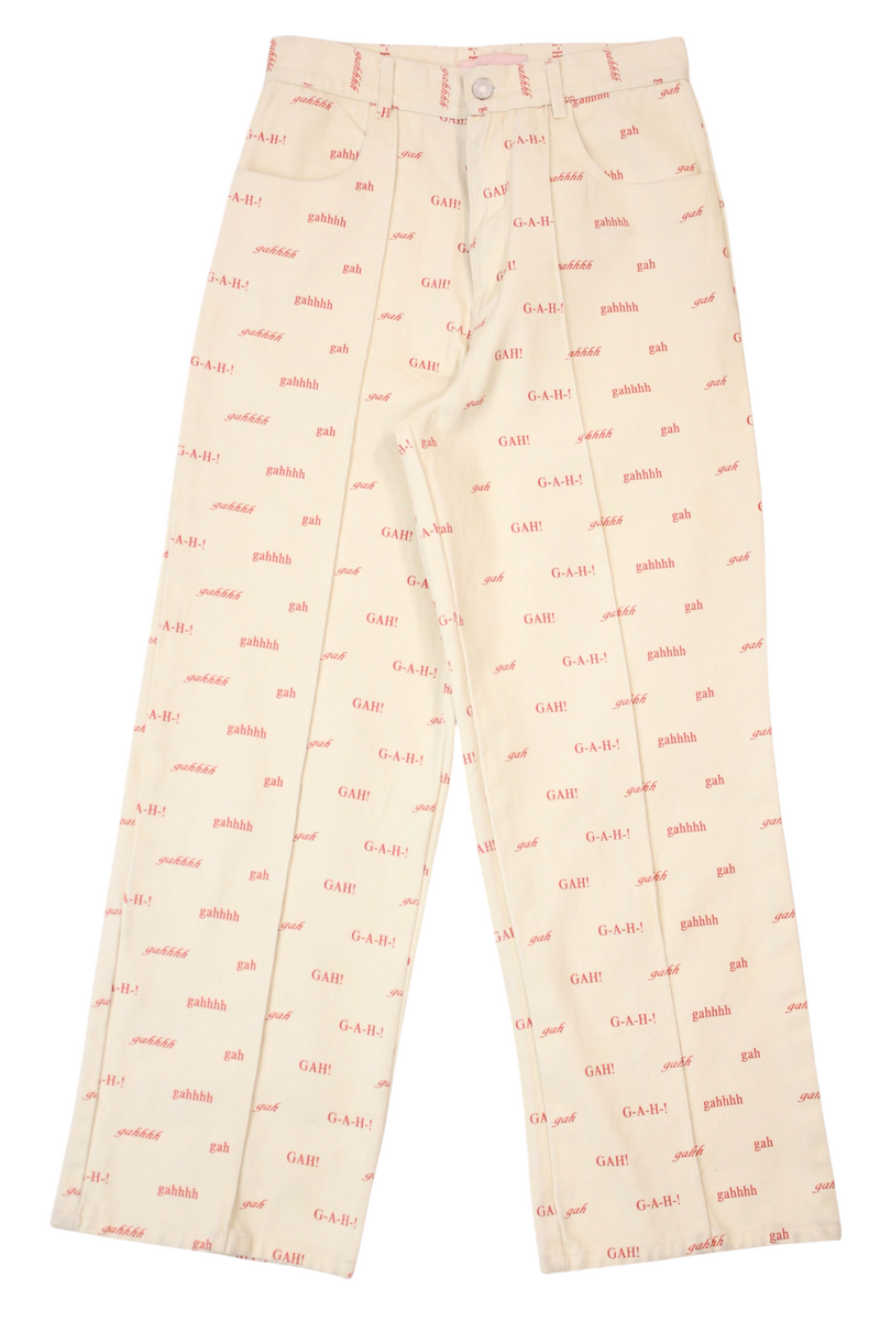 Lisa Says Gah - "Gah" Text Jeans