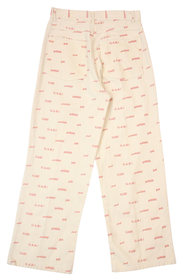 Lisa Says Gah - "Gah" Text Jeans